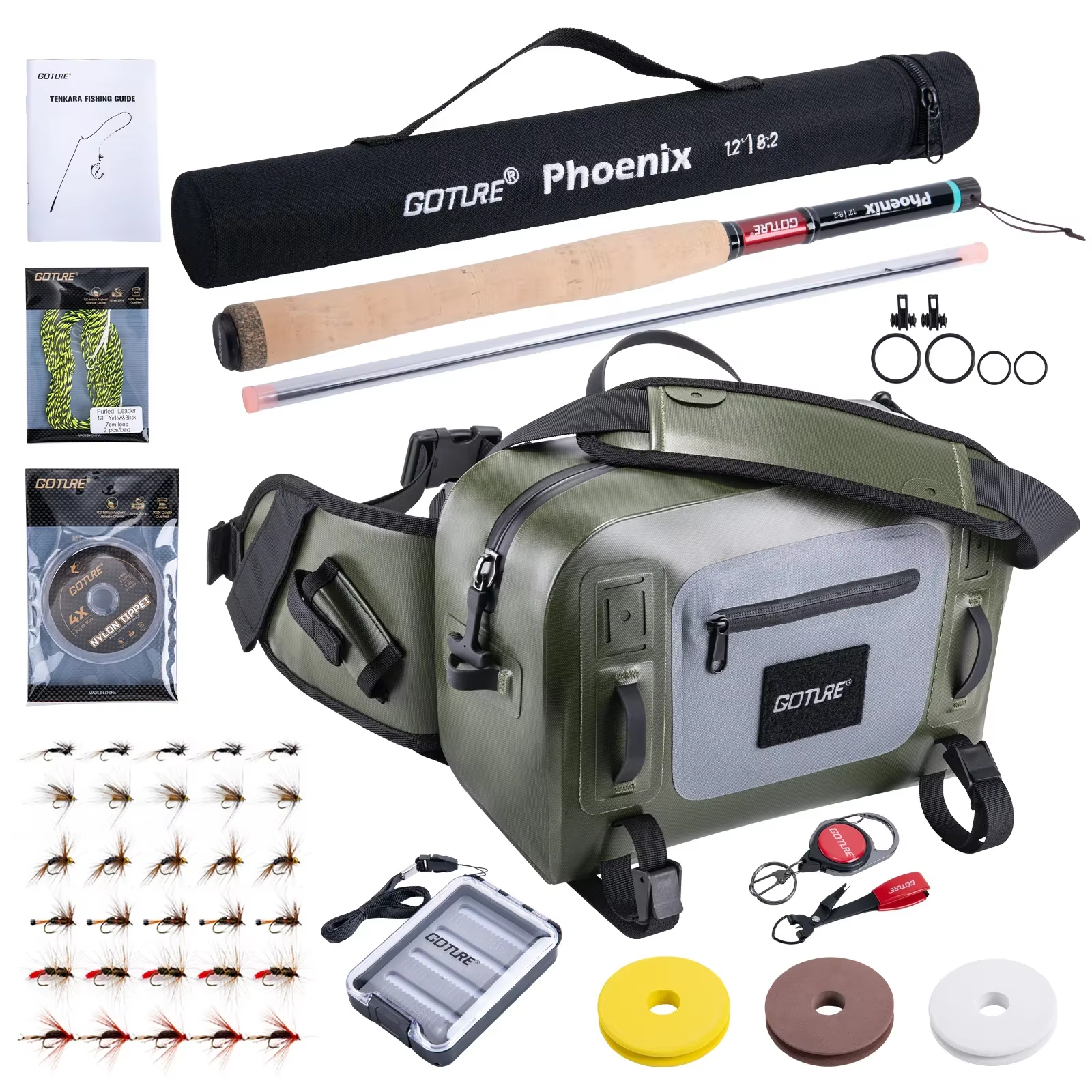 Fishing Rod Tip Replacement - Goture 3.6m Tenkara Rod Set with
