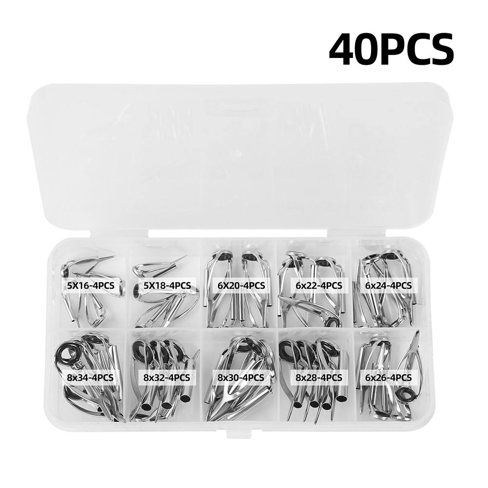 10/40pcs Fishing Rod Guide Rin - Fishing Rod Guide Replacement avaliação e preço