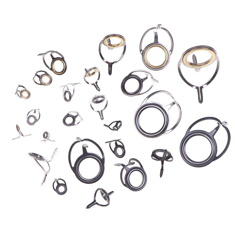8Pcs Fishing Tackle Stainless  - Fishing Rod Guide Replacement avaliação e preço