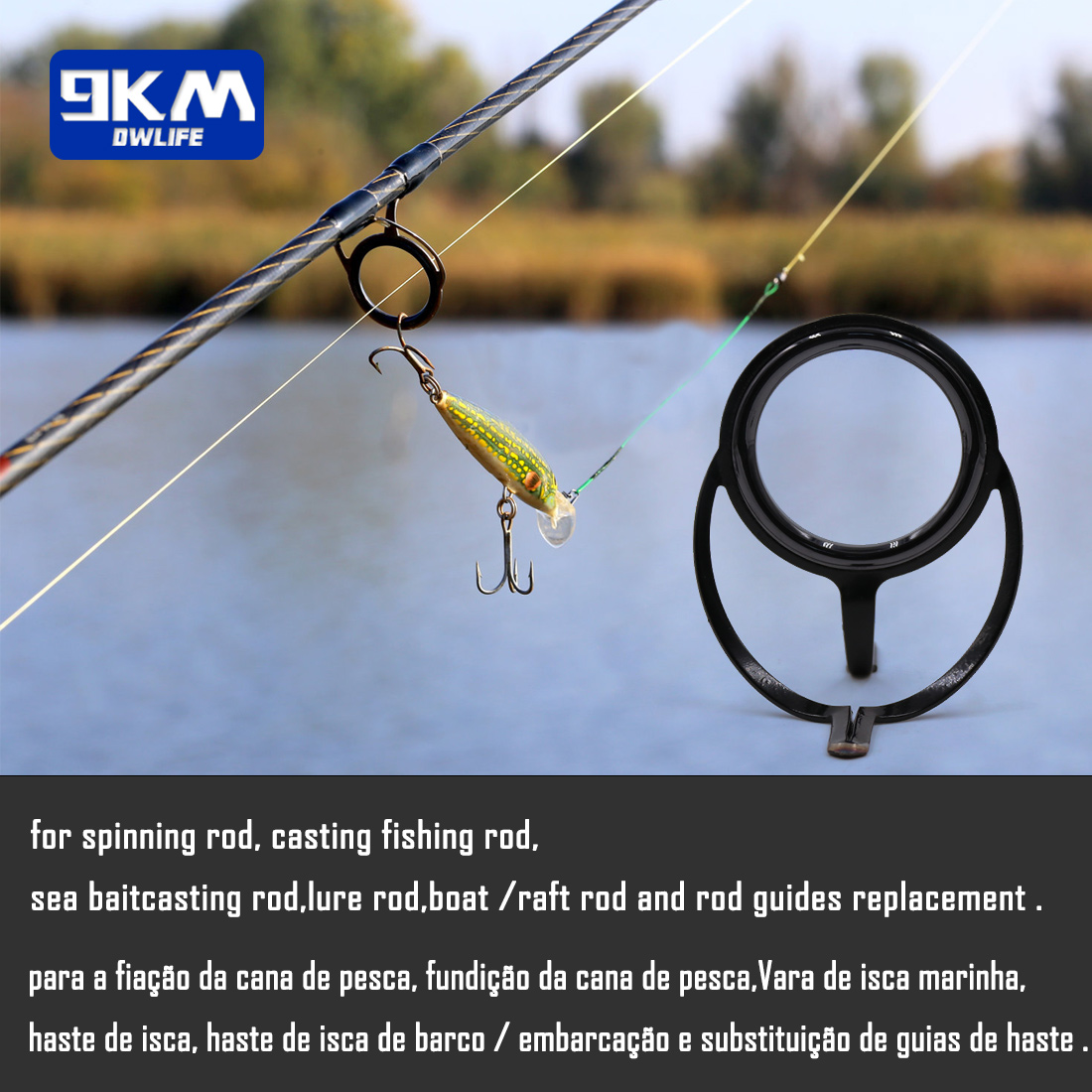 Fishing Rod Repair Kit Spinnin - Fishing Rod Guide Replacement avaliação e preço