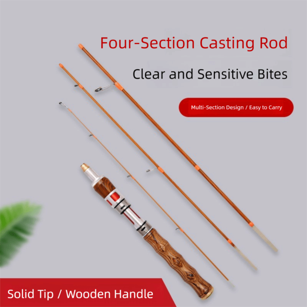 High Quality 4 Sections Spinni - Fishing Rod Carbon Fiber avaliação e preço