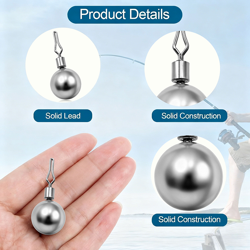 [TUODIAO] Round Drop Shot Sink - Fishing Rod Building Kit avaliação e preço