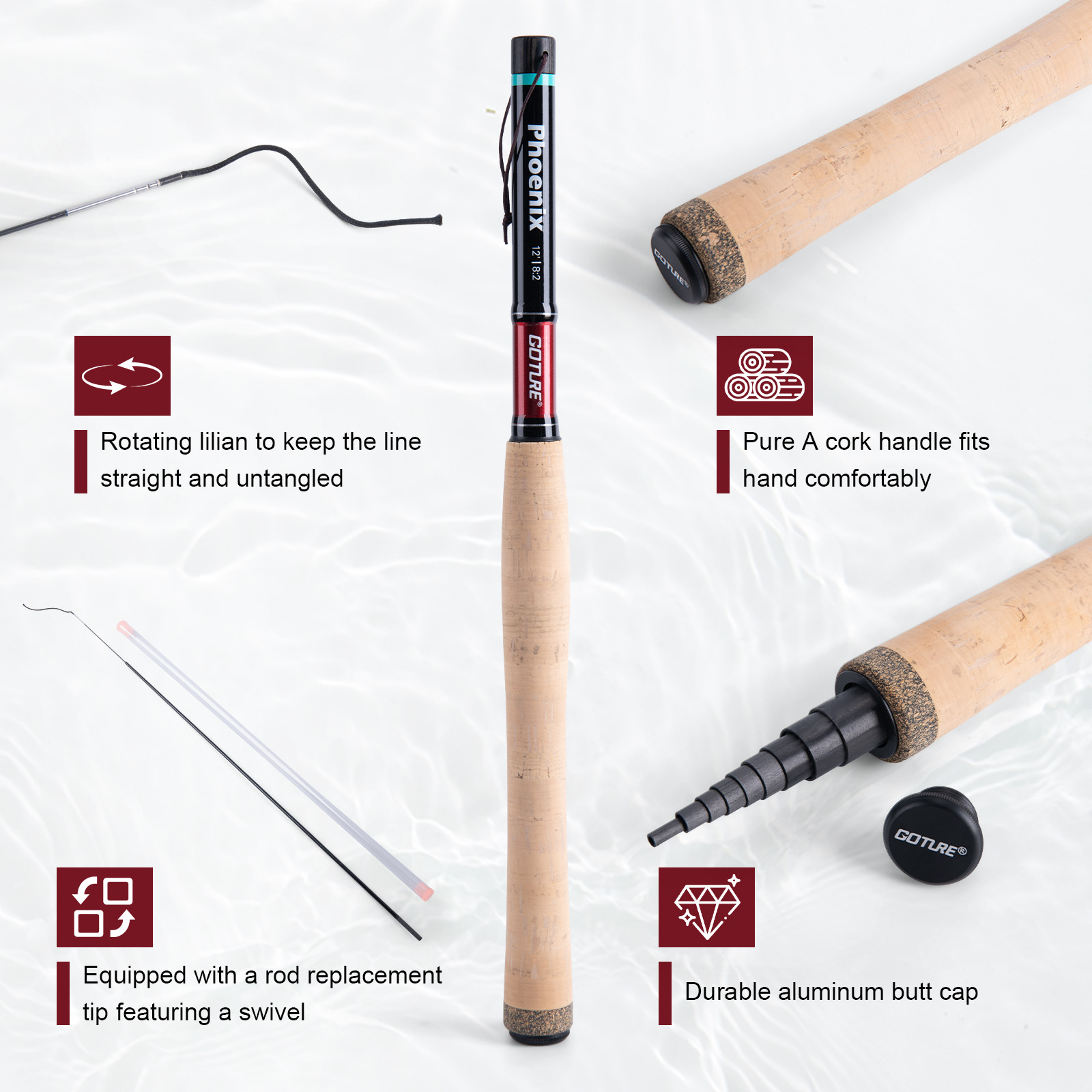 Goture 3.6m Tenkara Rod Set wi - Fishing Rod Tip Replacement avaliação e preço