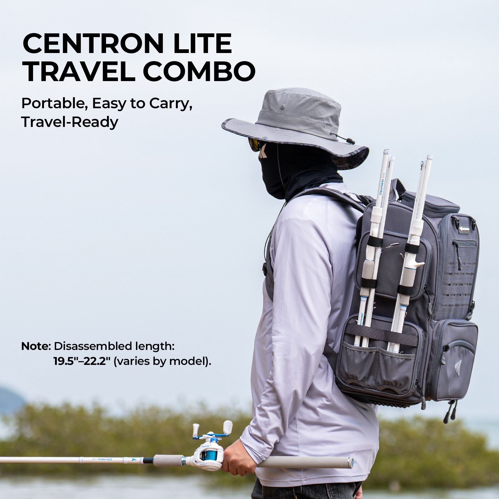 KastKing Centron Lite Travel C - Fishing Rod Combo avaliação e preço
