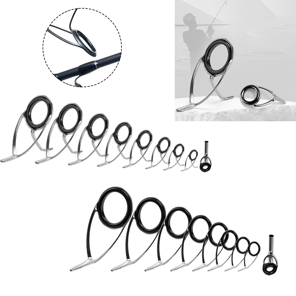 9pcs Stainless Steel Fishing R - Fishing Rod Repair Kit avaliação e preço