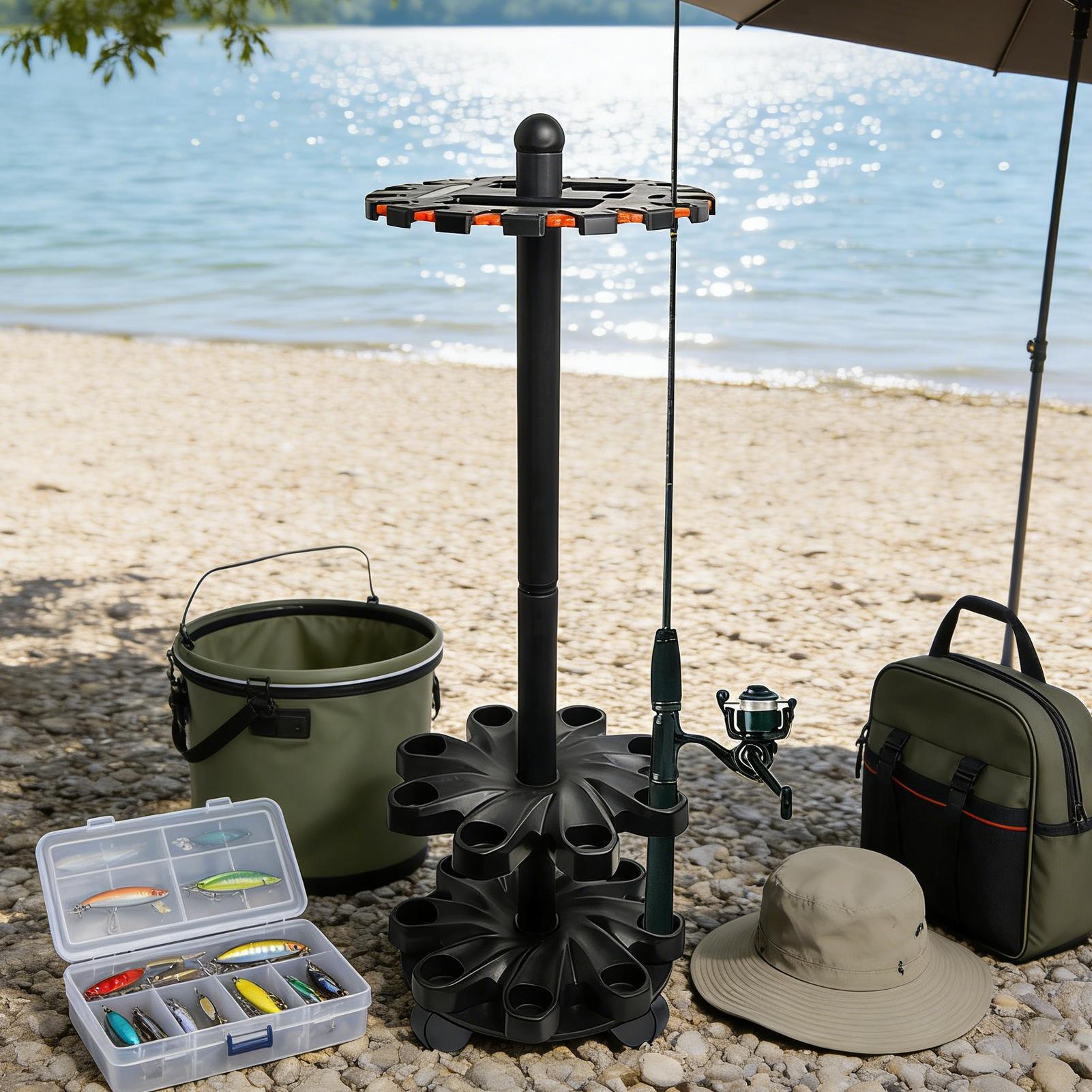 Fishing Rod Racks Angling Pole - Fishing Rod Travel avaliação e preço