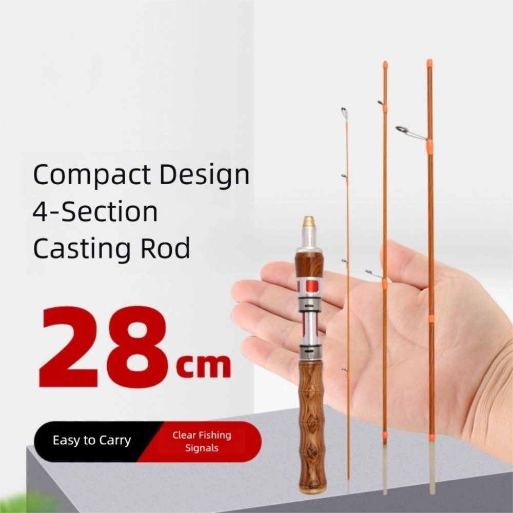 4 Sections Spinning Fishing Ro - Fishing Rod Carbon Fiber avaliação e preço
