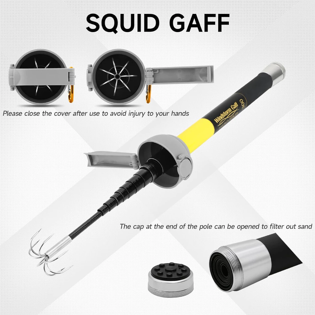 SANLIKE Fishing-Squid Gaff 3M/ - Fishing Rod Carbon Fiber avaliação e preço
