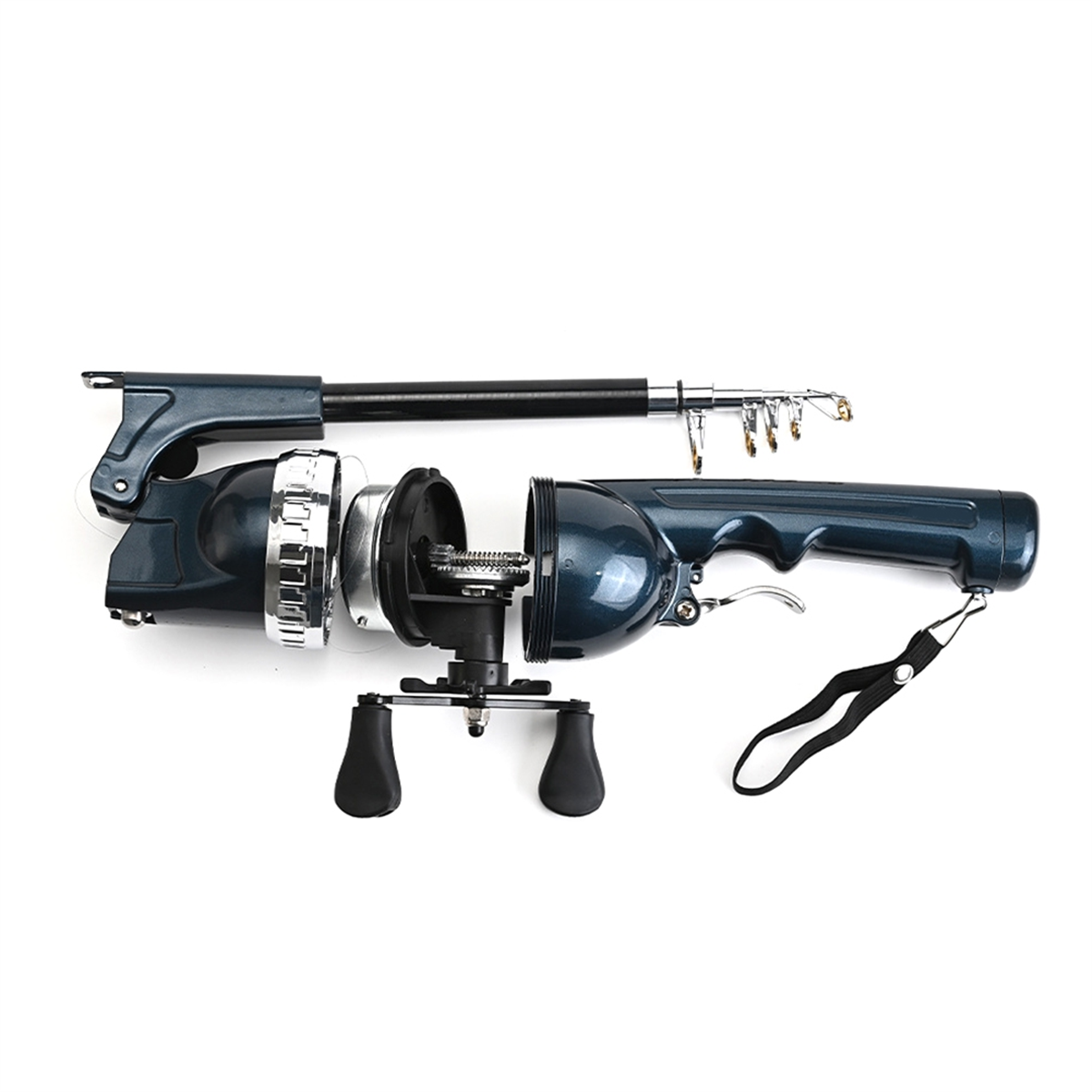 X59A_Portable Folding Fishing  - Fishing Rod Travel avaliação e preço