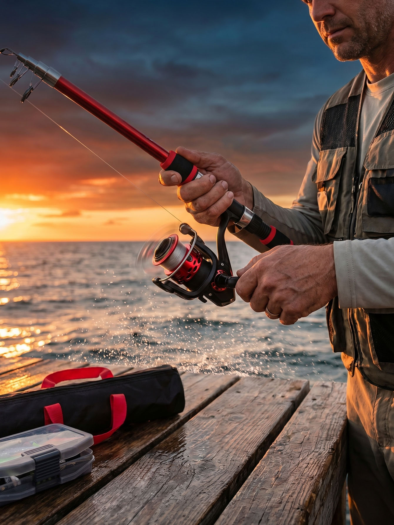 Fishing Rod Reel Combos Collap - Fishing Rod Spinning avaliação e preço