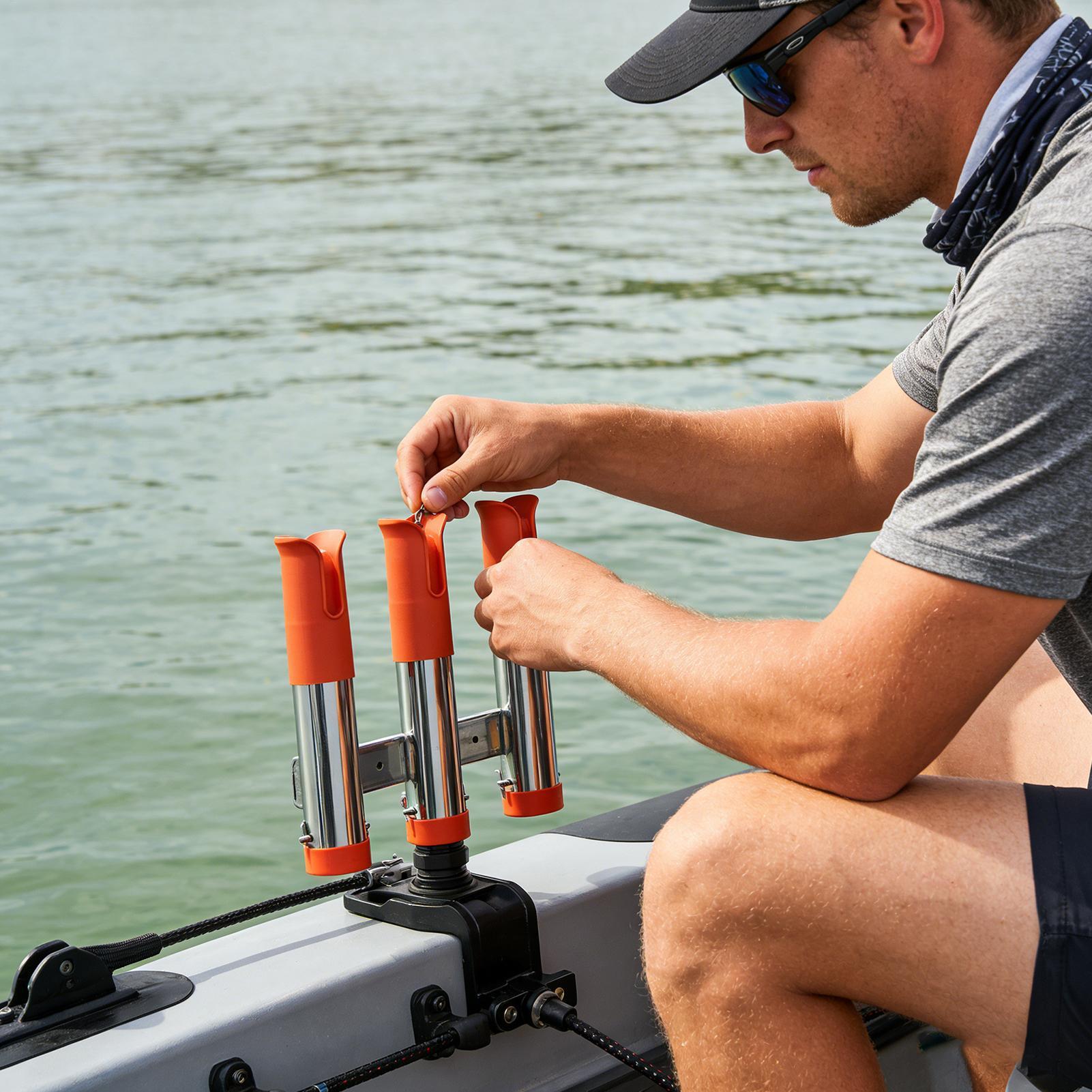 Rod Holder For Boat 3 Tube Lin - Fishing Rod Rack avaliação e preço