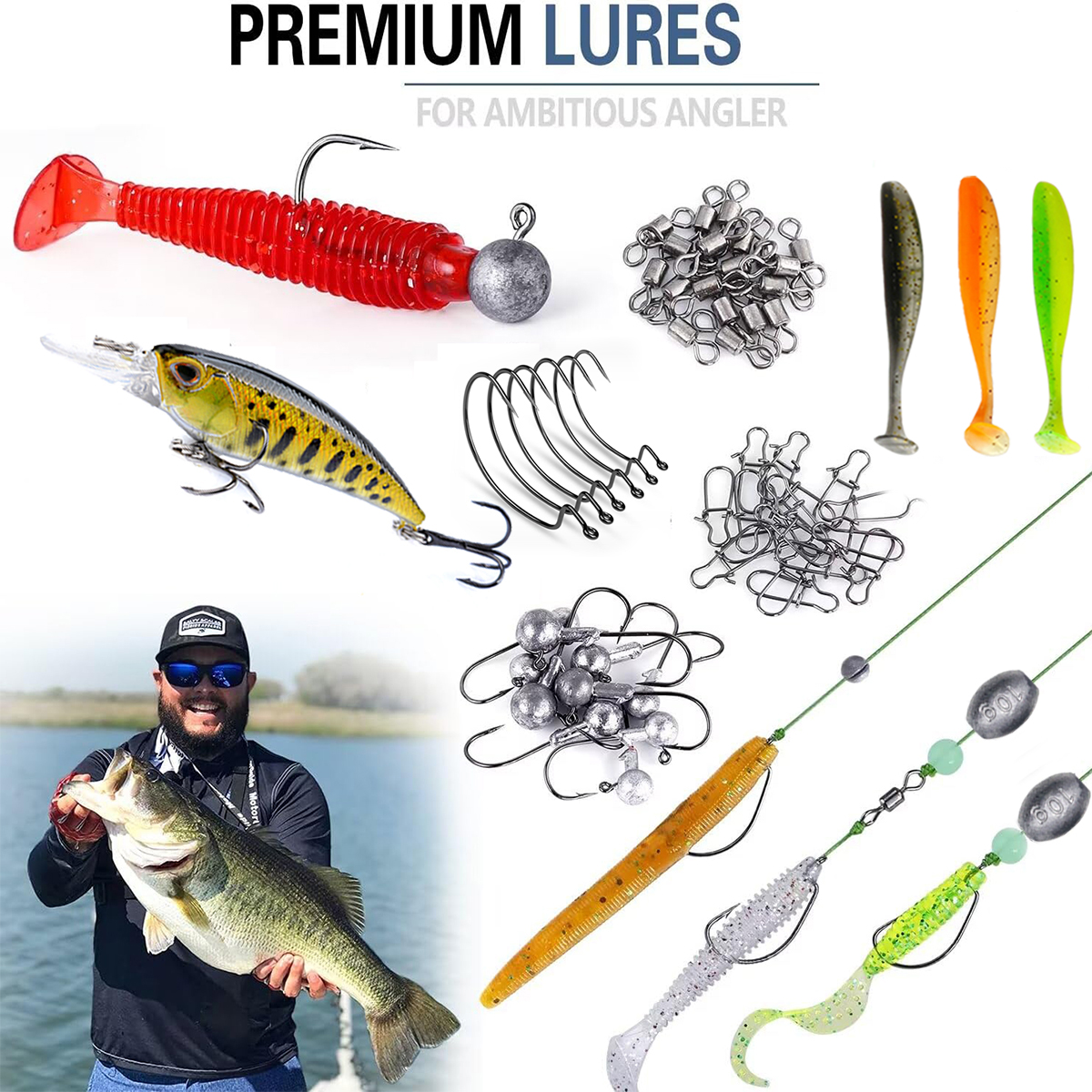 Fishing Pole Set Full Kits Wit - Fishing Rod Spinning avaliação e preço