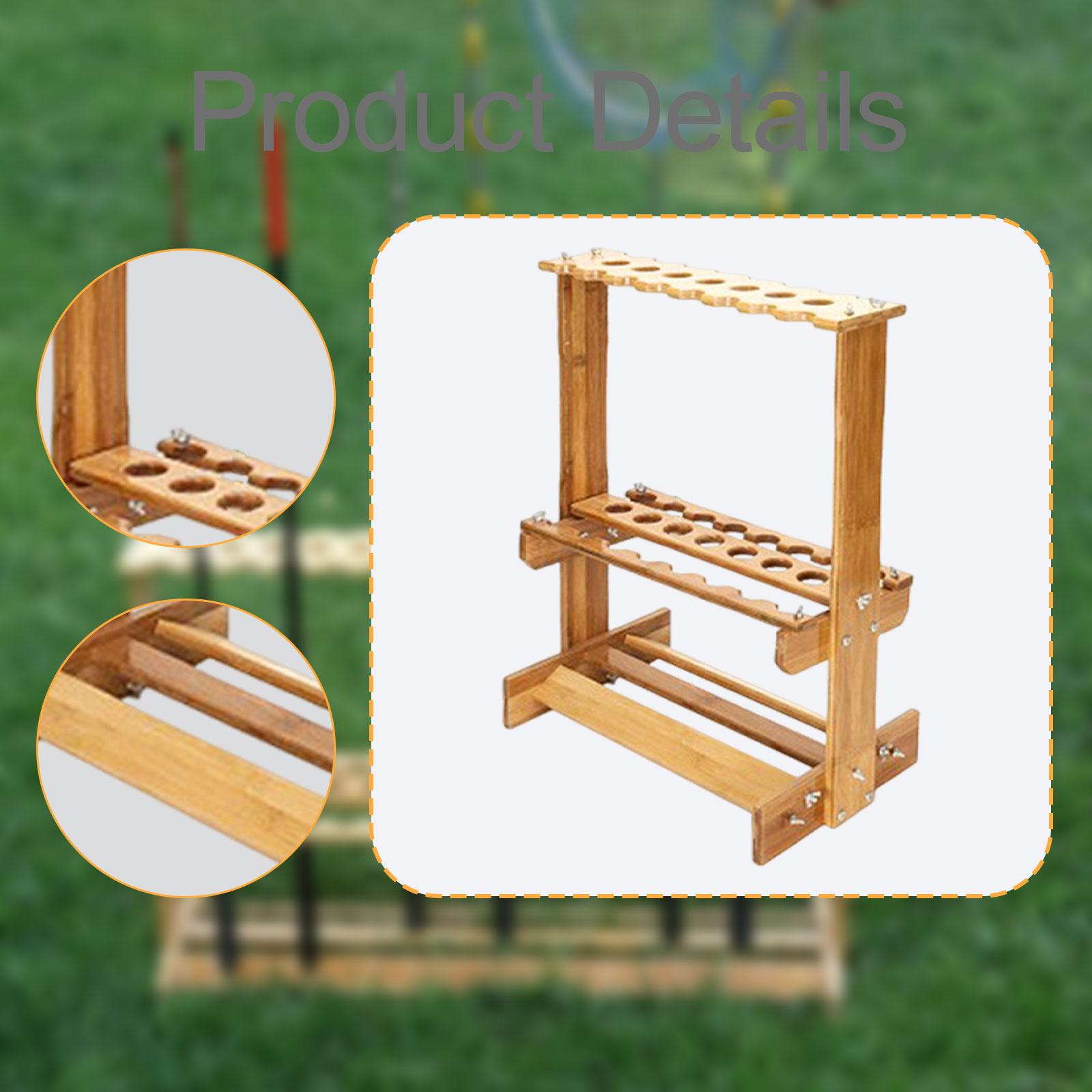 Fishing Rod Storage Rack Bambo - Fishing Rod Rack avaliação e preço