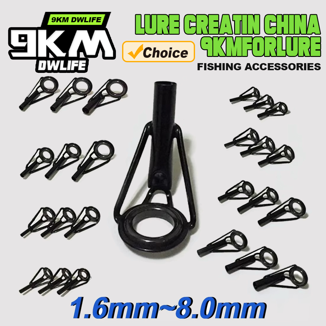 5Pcs Fishing Rod Tip Guides Re - Fishing Rod Tip Replacement avaliação e preço